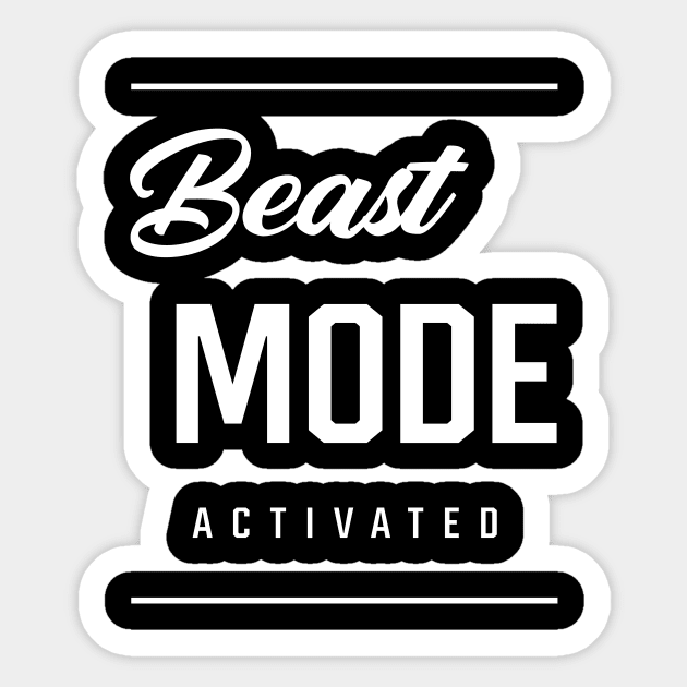 Beast Mode Gym Bodybuilding Sport Motivation Sticker by Diogo Calheiros